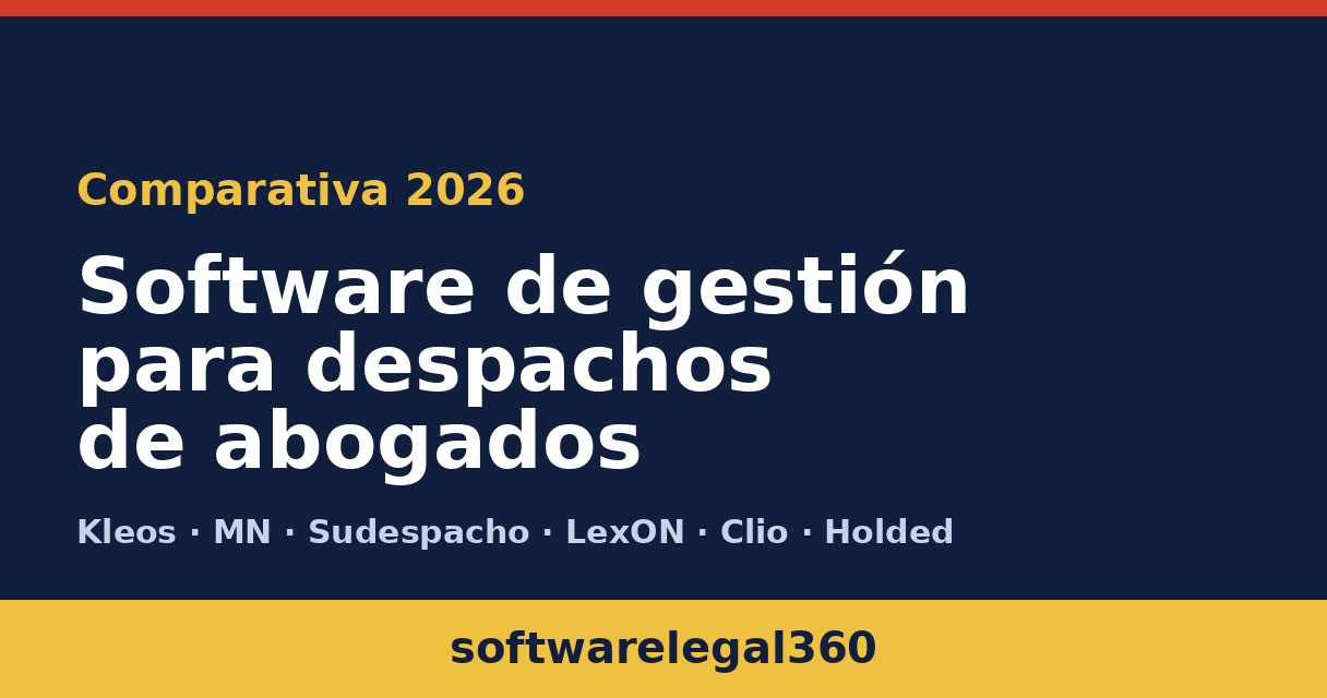 Comparativa de software de gestión para despachos de abogados 2026